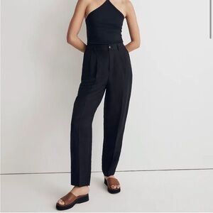 MADEWELL The Tailored Tapered Pant In‎ Softdrape In Deep Indigo size 2